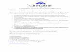 Community Financing & Retailer Application - Cascade · Completed and Signed Community Financing & Retailer Application (attached) Resumes for Owners, ... dba Cascade Financial Services