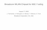 Broadcom WLAN Chipset for 802.11a/b/g - Hot Chips: A ... · Broadcom WLAN Chipset for 802.11a/b/g August 17, 2003 J. Trachewsky, A. Rofougaran, A. Behzad, T. Robinson, E. Frank Broadcom