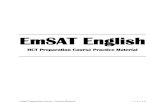 EmSAT English - Level 4levelfour.weebly.com/uploads/4/6/2/7/...course_-_practice_material.pdf · EmSAT Preparation Course – Practice Material P a g e | 3 EmSAT English Test Information