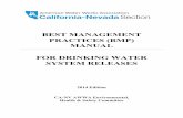 BEST MANAGEMENT PRACTICES (BMP) MANUAL FOR …€¦ ·  · 2016-11-08BEST MANAGEMENT PRACTICES (BMP) MANUAL FOR DRINKING WATER SYSTEM RELEASES 2014 Edition CA-NV AWWA Environmental,