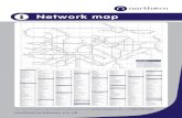 Download the Northern Network Map (1.9mb PDF)..… · Network map northernrailway.co.uk Grimsby Docks M6 Grimsby Town X M6 Grindleford H8 Grosmont M2 Guide Bridge F7 Guiseley G3 Gypsy