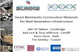 Smart Biomimetic Construction Materials For Next ...isngi.org/wp-content/uploads/2017/10/Abir-Al-Tabbaa.pdf · Smart Biomimetic Construction Materials For Next Generation Infrastructure