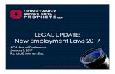LEGAL UPDATE: New Employment Laws 2017 - csuaoa.org · A wider lens on workplace law LEGAL UPDATE: New Employment Laws 2017 ... A wider lens on workplace law CRIMINAL HISTORY INQUIRIES