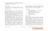 Processing of SMD LEDs - Osram · October, 2013 Page 1 of 12 Processing of SMD LEDs Application note Abstract . This application note provides a basic overview of the essential aspects