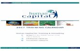 2017 TRAINING CALENDAR - human-capital.me Capital 2017 - English List.pdf · 2017 Training Calendar 1 ... Business Process Analysis and Modeling Workshop 13 Mar 2017 17 Mar ... Cairo