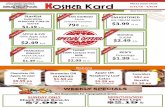 MATZO SPECIAL KEDEM GRAPE JUICE - The Shalom … Meal 2 lb $4.99 Schmerling Swiss Chocolate Bars 3.5 oz5 oz $2.99 Gold’s Seltzers 1 lt Vintage - 69¢ ShopRite-59¢ ... Kosher ”