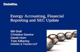 Energy Accounting, Financial Reporting and SEC Update · Energy Accounting, Financial Reporting and SEC Update . ... – Proposal for CEO pay ratio disclosure ... FASB issues proposed