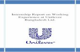 Internship Report on Working Experience at Unilever ... Sunsilk shampoo. ... The report does not contain any confidential or controversial internal informational of the organization.