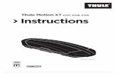 Thule Roof Cargo Boxes Installation Instructions · Thule Motion XT 6297, 6298, 6299. Instructions. Roof box. Complies with ISO norm