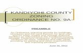 KANDIYOHI COUNTY ZONING ORDINANCE NO. 9A€¦ ·  · 2014-06-03Date: May 13, 2002 Signed: ... Kandiyohi County Zoning Ordinance vii ... and the County Board in relation to this Ordinance.
