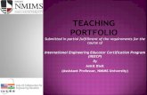 International Engineering Educator Certification Program ... · International Engineering Educator Certification Program (IIEECP) By Ankit Dixit ... I asked them to review the notes