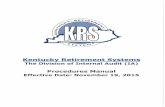 KRS Internal Audit Procedures Manual 2015 - Kentucky Internal...Quality Assurance Review (OAR) External Internal Assessment (Ongoing and Periodic) ... Internal Audit Division, and