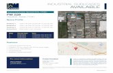 INDUSTRIAL SUBLEASES AVAILABLE - Cresa … Designs Sublease Flyer Updated.pdf · 12 Months Thru 8/31/19 ... INDUSTRIAL SUBLEASES AVAILABLE Building 1: Building 2: Building 3: Submarket: