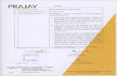 Prajay Engineers Syndicate Limited - BSE Ltd. (Bombay ... · and varied experience in the construction ... with reputed companies viz ... First Annual General Meeting of Prajay Engineers