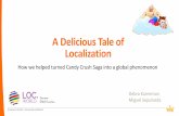 A Delicious Tale of Localization - GALA Global · A Delicious Tale of Localization ... Candy Crush Saga is a free-to-play match-three puzzle game Localized in 22 languages Easy to