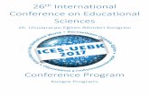 Conference on Educational Sciences - ICES UEBK 20172017.ices-uebk.org/dosyalar/files/ices2017kongreprogrami.pdf · Meslek Bilgisi Dersleri Lisans Programlarında Okutulan Ders İçerikleri