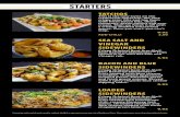STARTERS - Westgate Resorts · Please advise your server of any known food allergies. ... BUILD YOUR OWN BRUSCHETTA ... The juiciest and most flavorful half-pound burger around…