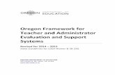 Oregon Framework for Teacher and Administrator Evaluation … · Oregon, referred to as the Oregon Framework for Teacher and Administrator Evaluation and Support Systems (Oregon Framework).