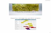 GRAPE VARIETIES - kenanaonline.comkenanaonline.com/files/0034/34107/انواع العنب.pdf · - Early harvest - High coltural costs - Susceptible to cracking at harvest time -