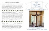 Dates to Remember! - Agapé Kure Beach Ministries to Remember! O Holy Night Dec. 18th & 19th Looking for a unique way to celebrate Christmas with your family or youth group this year?
