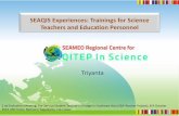 SEAQIS Experiences: Trainings for Science …seateacher.seameo.org/seateacher/images/Documents/2nd...Triyanta SEAQIS Experiences: Trainings for Science Teachers and Education Personnel