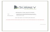 RFQ Goods and Services - Surrey 1220-040-2017-069 Janitorial...Janitorial and Custodial Maintenance Services . Guildford Recreation ... o Regular Cleaning Task Services (including