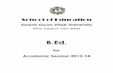School of Education - Suresh Gyan Vihar UniversityM.Ed.pdf ·  · 2013-11-20School of Education Suresh Gyan Vihar University Mahal, Jagatpura, ... Two questions will be set from