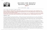 ECHO OF MARY Queen of peace 157 - The Medjugorje Web OF MARY Queen of peace 157 MAY ... and time we acknowledged that God is our Father, ... have to use the graces which God showers