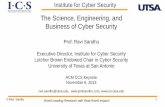 The Science, Engineering, and Business of Cyber Securityprofsandhu.com/miscppt/ccs_131106.pdf · The Science, Engineering, and Business of Cyber Security ... Entanglement of cyber-physical-social