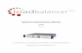Appliance Administration Manual v7 - Loadbalancerpdfs.loadbalancer.org/loadbalanceradministrationv7.pdf · Appliance Administration Manual v7.6 rev. 1.2.1 This document covers all