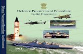 Defence Procurement Procedure - 2011 (Index) PROCUREMENT PROCEDURE – 2011 General 1. As part of the implementation of the report of the Group of Ministers on reforming the National