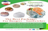 For Burgers – Sandwiches - Lanca Sales Brochures/Greendustries... · The PleatPak™ wraps entirely around the burger/sandwich and. contains the mess and creates a portable package