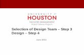 Selection of Design Team – Step 3 Design – Step 4 Presentation - Steps 3... · Step 3: Procurement of Design Team Step 4: Design ... Electrical & Plumbing Engineering (MEP) ...