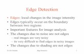 Edge Detection - TUCpetrakis/courses/computervision... · E.G.M. Petrakis Edge Detection 5. Edge Detection •An edge point is a point at the location of a local intensity change