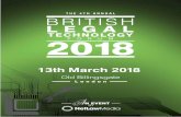 13th March 2018 - British Legal Technology Forum · 3/13/2018 · KEYSPEAKERS British Legal Technology Forum 2018 - London - 13th March 2018 DR. KATIE ATKINSON Head of Department