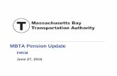 MBTA Pension Update - Massachusetts Bay … ·  · 2017-01-17MBTA Pension Update June 27, 2016 FMCB. Fiscal and Management Control Board 2 Draft for Discussion & Policy Purposes