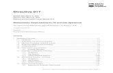 Directive 017: Measurement Requirements for Oil and … · Directive 017: Measurement Requirements for Oil and Gas Operations ... Measurement Requirements for Oil and Gas Operations