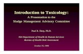 Introduction to Toxicology - Kansas State University ·  · 2012-04-23Introduction to Toxicology: A Presentation to the ... Modifying Factor • Additional UF greater than 0 and