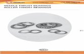 NEEDLE THRUST BEARINGS ROLLER THRUST BEARINGS 08... · The rolling elements of a thrust bearing are retained and ... This assembly of parts is easy to handle ... Needle thrust bearings-Roller