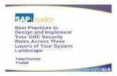 Best Practices to Design and Implement Your GRC …wpc.0b0c.edgecastcdn.net/000B0C/sap_insider/Downloads/...• NWBC User Views Dictated by ABAP-based roles in GRC Back End Controlled
