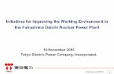 Initiatives for Improving the WorkingEnvironment in … 29, 2015 · Initiatives for Improving the WorkingEnvironment in the Fukushima Daiichi ... dust shall require full face masks