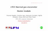 LTCC thermal gas viscometer Heater module - …infoscience.epfl.ch/record/87980/files/2006 Maeder LTCC gas...LTCC thermal gas viscometer-Heater module ... ¥Simple sensor principle