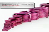 BaerCoil Wire Thread Inserts type: “screw grip“ · BaerCoil® Wire Thread Inserts ... Coil® inserts are mainly manufactured according to DIN 8140 so they have the same dimensions.