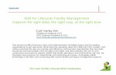 BIM for Lifecycle Facility Management: Cappg,gy, … for Lifecycle Facility Management ... BIM for Lifecycle Facility Management: Cappg,gy, ... Room & Asset Data using wireless Ipad