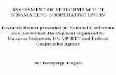 ASSESSMENT OF PERFORMANCE OF SIDAMA … OF PERFORMANCE OF SIDAMA ELTO COOPERATIVE UNION Research Report presented on National Conference on Cooperatives Development organized by ...