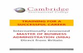 TRAINING FOR A SUCCESSFUL CAREER MBA PROGRAM GUIDE-soft.pdfTRAINING FOR A SUCCESSFUL CAREER ... Bachelor’s degree from an accredited institution OR A professional qualification equivalent