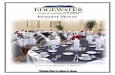 NEW - 2013 & 2014 EDGEWATER BANQUET MENUS · *Catering Menu is subject to change Banquet Menus Prices do not include 18% gratuity or 11.25% food tax! `