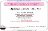 Optical Basics MEMS - RIT - People · Optical Basics - MEMS Page 1 ... 436 nm 0.5 0.0 Wavelength ... RIT THERMOPILE SENSOR Output voltage vs Input power for wafer …
