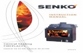Central heating FIREPLACES - Senko štednjaci i kamini Fireplaces central - Instruction... · SENKO fireplaces – Instruction manual 4 1. GENERAL Solid fuel central heating fireplaces