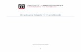 Graduate Student Handbook Aug 2017 - University of …€¦ · Curriculum Requirements ... Fundamentals and practical applications of functional ... , transcript profiling by microarray,